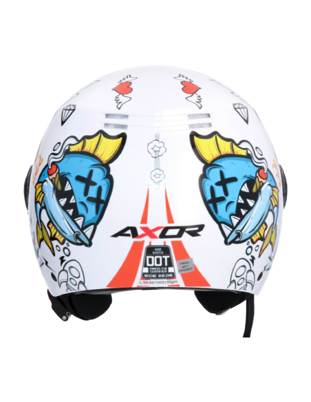 Casco AXOR Kioto Sea Dragon Blanco | Tecnoescape Bike