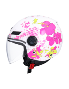 Casco AXOR Kioto Flower Blanco | Tecnoescape Bike