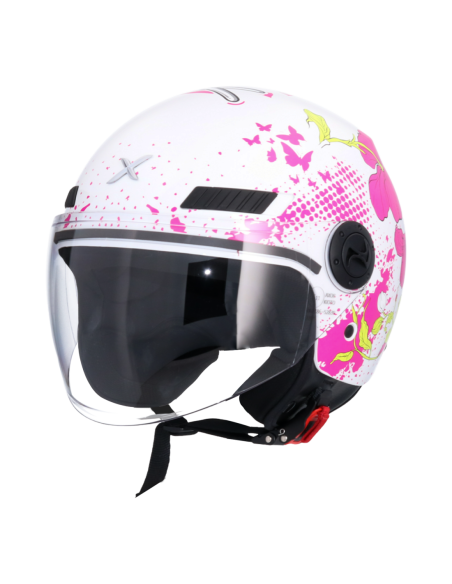 Casco AXOR Kioto Flower Blanco | Tecnoescape Bike