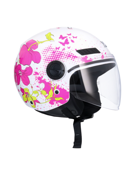 Casco AXOR Kioto Flower Blanco | Tecnoescape Bike