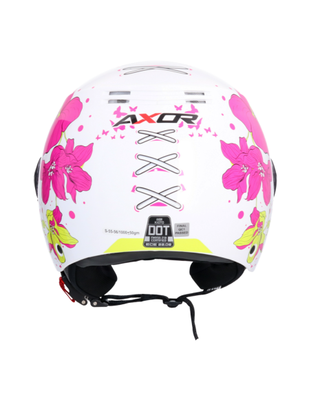 Casco AXOR Kioto Flower Blanco | Tecnoescape Bike