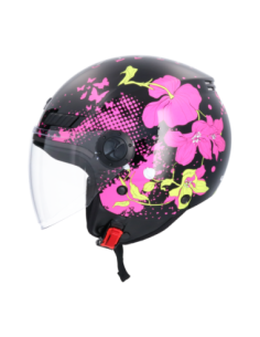 Casco AXOR Kioto Flower Negro | Tecnoescape Bike