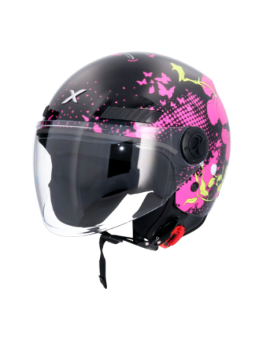 Casco AXOR Kioto Flower Negro | Tecnoescape Bike