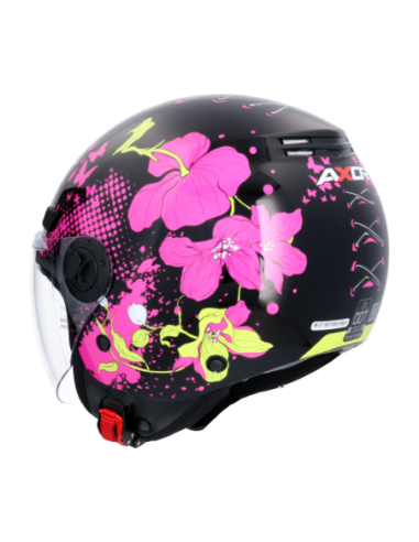 Casco AXOR Kioto Flower Negro | Tecnoescape Bike