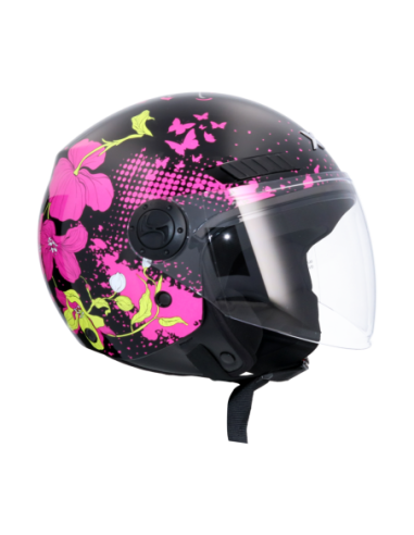 Casco AXOR Kioto Flower Negro | Tecnoescape Bike