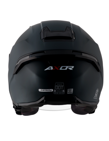 Casco Jet AXOR Kylo Negro Mate R22.06 con Gafas | Tecnoescape