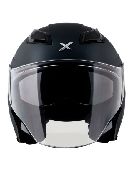 Casco Jet AXOR Kylo Negro Mate R22.06 con Gafas | Tecnoescape