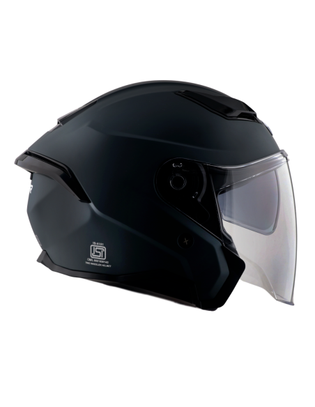 Casco Jet AXOR Kylo Negro Mate R22.06 con Gafas | Tecnoescape