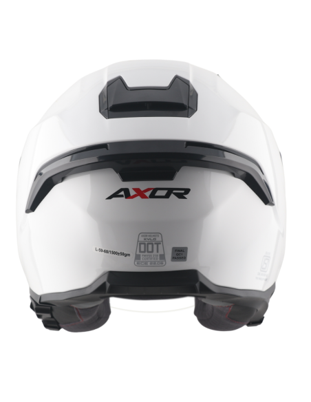 Casco Jet AXOR Kylo Blanco Perla R22.06 con Gafas | Tecnoescape