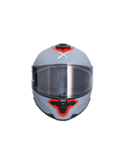 Casco AXOR Brutale Corsa Gris Mate y Rojo | ECE 22.06 2