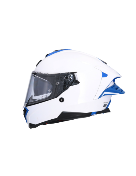 Casco AXOR Brutale Corsa Blanco Perla y Azul | ECE 22.06