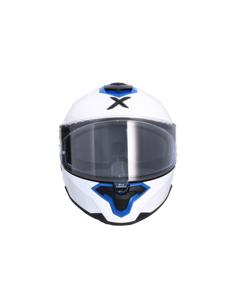 Casco AXOR Brutale Corsa Blanco Perla y Azul | ECE 22.06