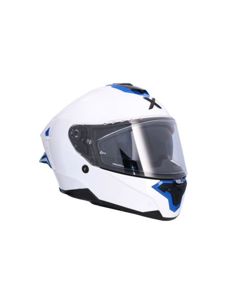 Casco AXOR Brutale Corsa Blanco Perla y Azul | ECE 22.06