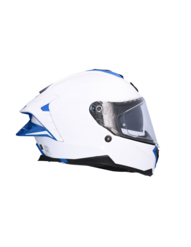 Casco AXOR Brutale Corsa Blanco Perla y Azul | ECE 22.06