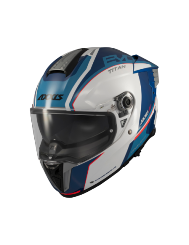 Casco AXXIS FF122SV Hawk Evo SV Titan A7 Azul Brillo
