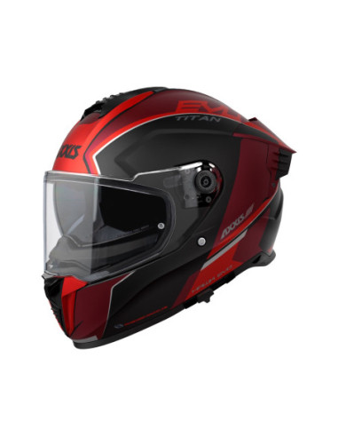 Casco AXXIS FF122SV Hawk SV Evo Titan B5 Rojo Mate