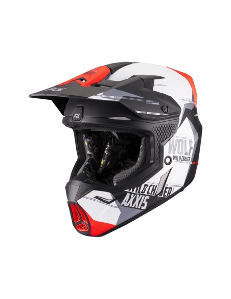 Casco AXXIS Mx803B Wolf S Chaser B5 Mate
