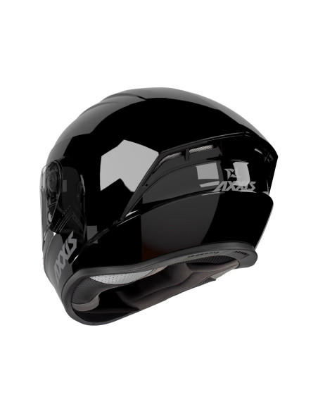 Casco AXXIS FF112D Draken S Solid V.2 A11 Negro Brillo