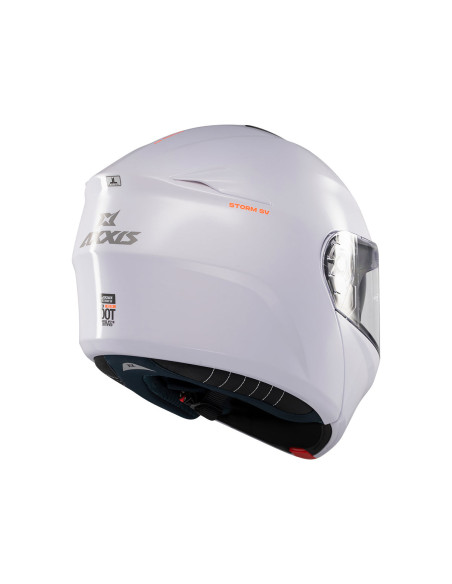 Casco AXXIS FF938SV Storm SV S Solid A0 Blanco Perla Brillo