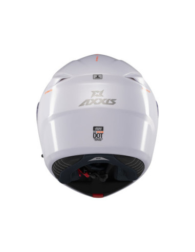 Casco AXXIS FF938SV Storm SV S Solid A0 Blanco Perla Brillo
