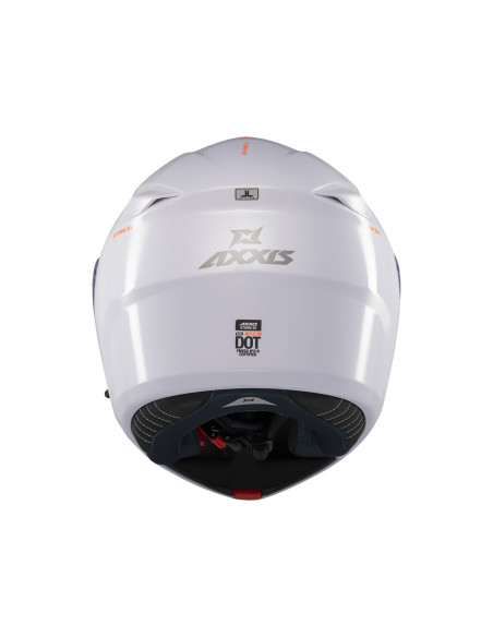 Casco AXXIS FF938SV Storm SV S Solid A0 Blanco Perla Brillo