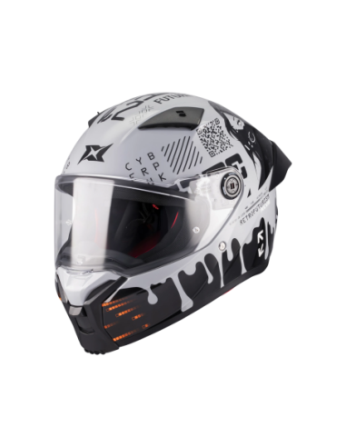 Casco AXXIS FF132 Fenix Cyberpunk C4 Brillo