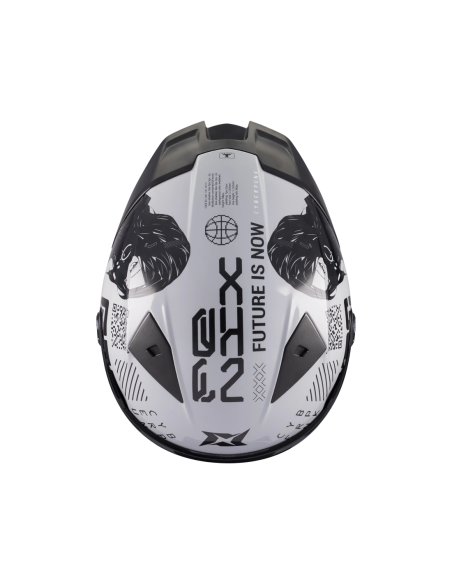Casco AXXIS FF132 Fenix Cyberpunk C4 Brillo