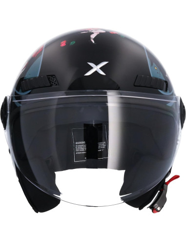 Casco SHIRO LaBeti Negro Betty Boop Jet | Tecnoescape