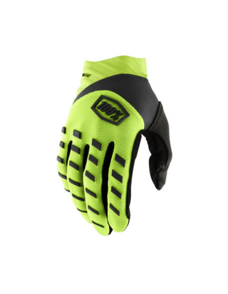 Guantes 100% Airmatic Amarillo Fluor / Negro | Tecnoescape Bike