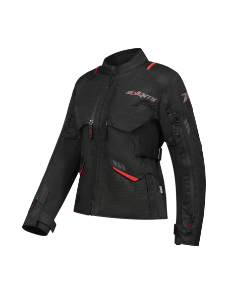 Chaqueta Seventy Degrees SD-JT69 TANAMI MUJER EGRO/ROJO | Tecnoescape Bike