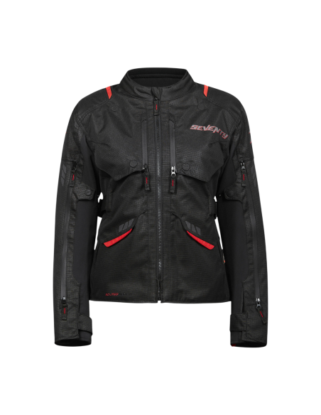 Chaqueta Seventy Degrees SD-JT69 TANAMI MUJER EGRO/ROJO | Tecnoescape Bike