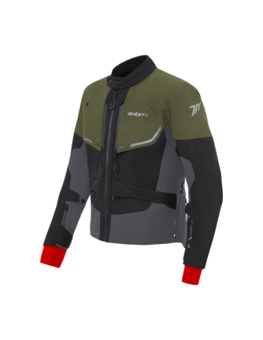 Chaqueta Seventy Degrees SD-JT45 EXPEDITION HOMBRE VERDE MILITAR/NEGRO/GRIS | Tecnoescape Bike