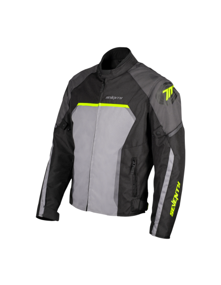 Chaqueta Seventy Degrees SD-JR65 PISTON HOMBRE NEGRO/GRIS/AMARILLO FLUOR | Tecnoescape Bike