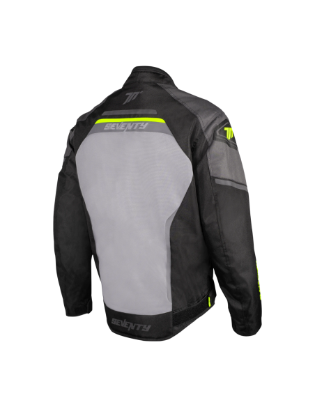 Chaqueta Seventy Degrees SD-JR65 PISTON HOMBRE NEGRO/GRIS/AMARILLO FLUOR | Tecnoescape Bike