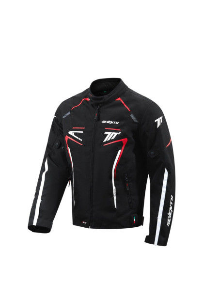Chaqueta Seventy Degrees SD-JR65 PISTON HOMBRE NEGRO/ROJO/BLANCO | Tecnoescape Bike