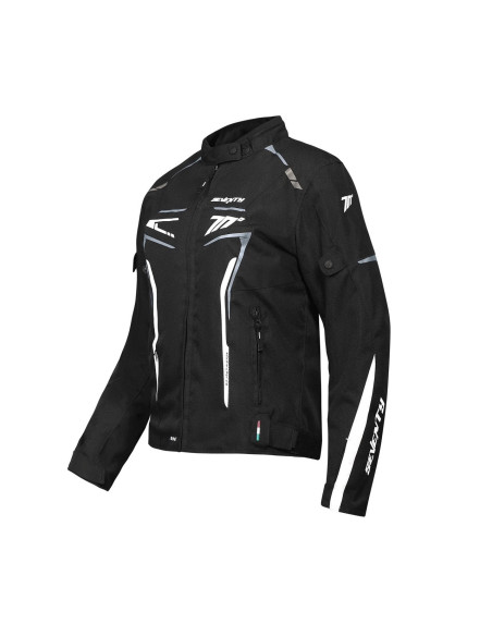 Chaqueta Seventy Degrees SD-JR67 PISTON MUJER NEGRO/GRIS/BLANCO | Tecnoescape Bike