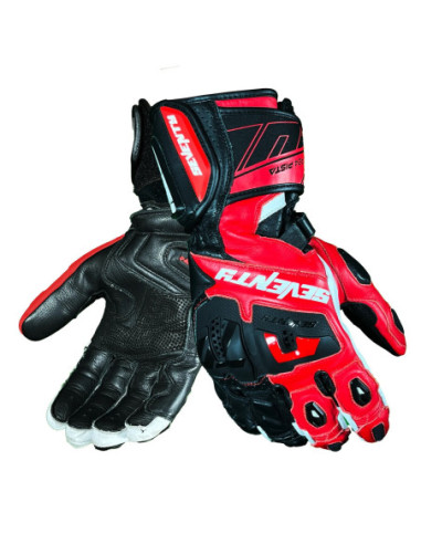 Guantes de moto Seventy Degrees SD-R24 Pista Hombre Negro/Rojo | Tecnoescape Bike