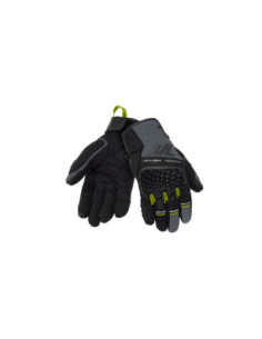 Guantes de moto Seventy Degrees SD-N60 Two Stroke Man Negro/Gris/Amarillo Brillante | Tecnoescape Bike