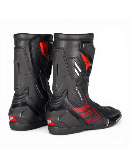 Botas de moto Seventy Degrees SD-Br26 Alpha Unisex Negro/Blanco/Rojo
