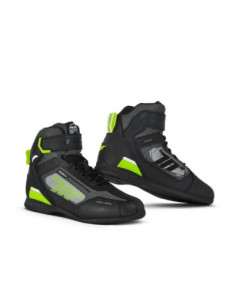 Botas de moto Seventy Degrees SD-Br2 Veloce Negro/Amarillo Fluor/Blanco