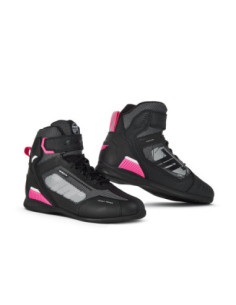 Botas de moto Seventy Degrees SD-Br2 Veloce Negro/Rosa/Blanco