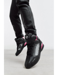 Botas de moto Seventy Degrees SD-Br2 Veloce Negro/Rosa/Blanco 2