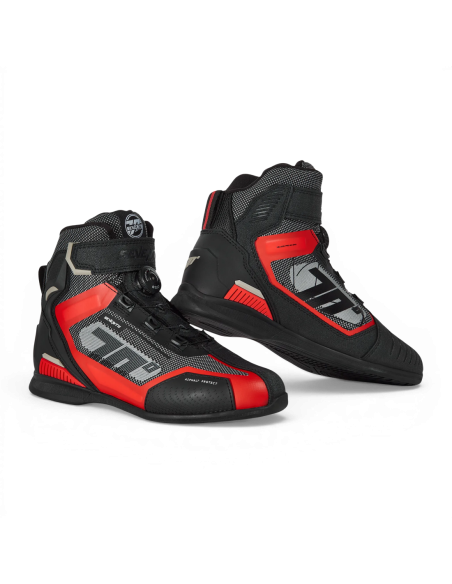 Botas de moto Seventy Degrees SD-Br3 Veloce Pro Negro/Rojo