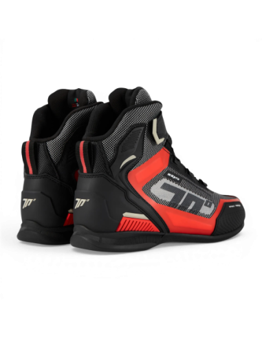 Botas de moto Seventy Degrees SD-Br3 Veloce Pro Negro/Rojo