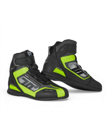Botas de moto Seventy Degrees SD-Br3 Veloce Pro Negro/Amarillo Fluor 36