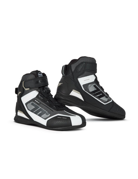 Botas de moto Seventy Degrees SD-Br3 Veloce Pro Negro/Blanco