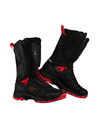 Botas de moto Seventy Degrees SD-Ba6 Stelvio Alta Negra/Roja