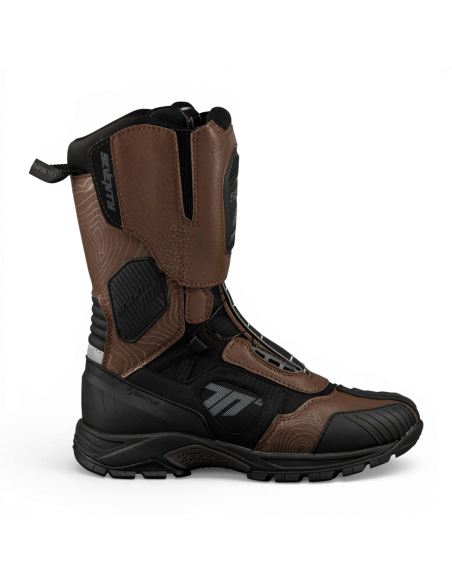 Botas de moto Seventy Degrees SD-Ba6 Stelvio Alta Negra/Marron