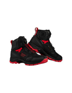 Botas de moto Seventy Degrees SD-Ba7 Stelvio Baja Negra/Roja