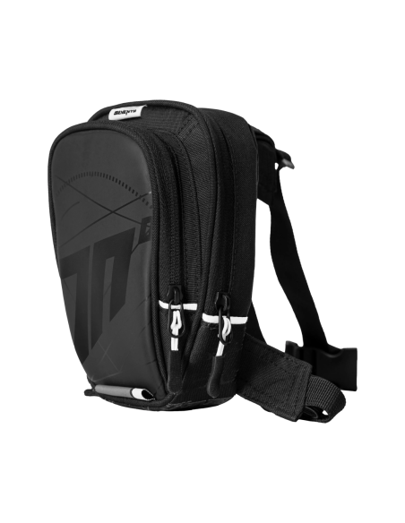 SD-TL1 MOCHILA DE PIERNA PARA MOTO NEGRA/BLANCA - Seventy Degrees